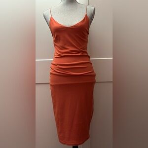 Poetry Terracotta Midi Dress